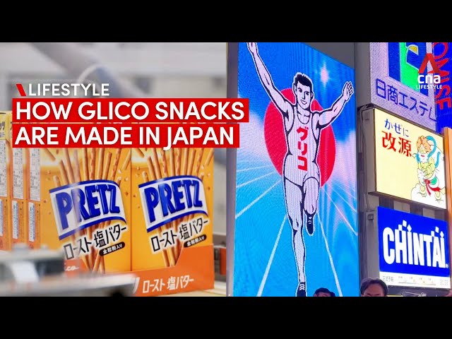 ⁣Pocky, Pretz and Osaka's ‘Running Man’: Behind the scenes at Glico’s factory in Japan