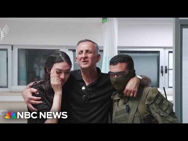 ⁣Israel rescues four hostages in Gaza raid, reuniting families and leaving casualties