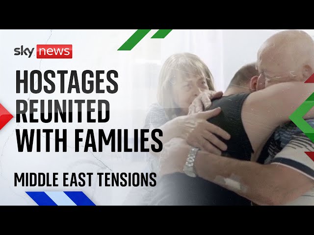 ⁣Rescued hostages reunited with families but hundreds killed in IDF operation | Israel-Hamas war