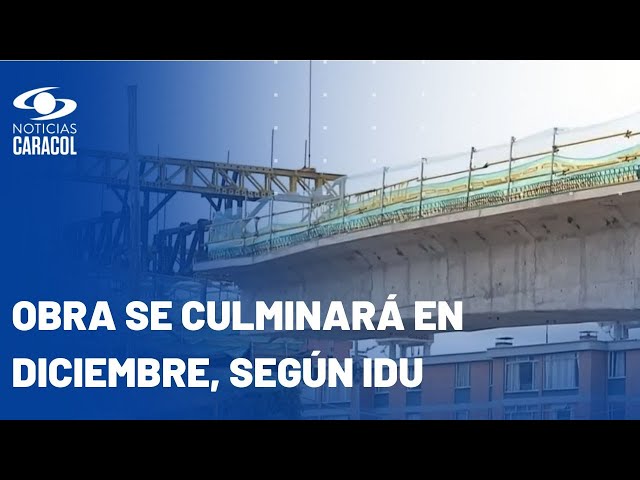 ⁣Denuncian fallas en la construcción del puente de la calle 100 con avenida Suba