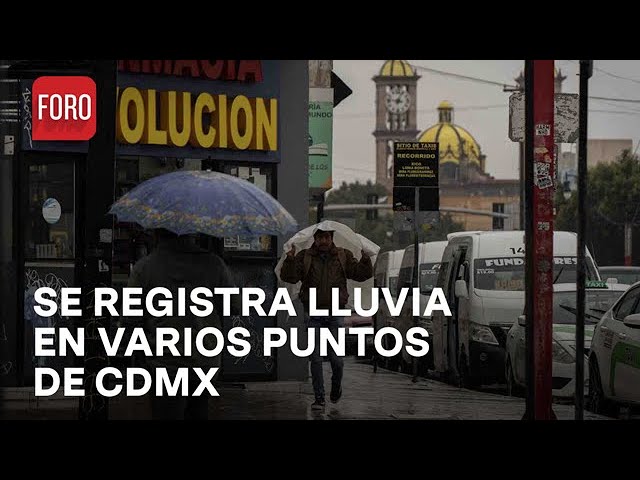 ⁣Llueve la tarde de este sábado en varios puntos de la CDMX - Las Noticias