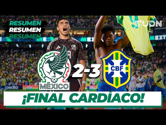 ⁣Resumen y goles | México 2-3 Brasil | Amistoso Internacional | TUDN