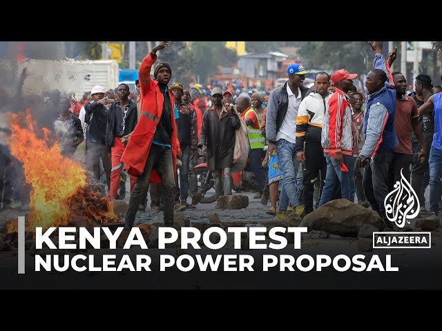 ⁣Protest against nuclear power plants in the coastal region of Kenya