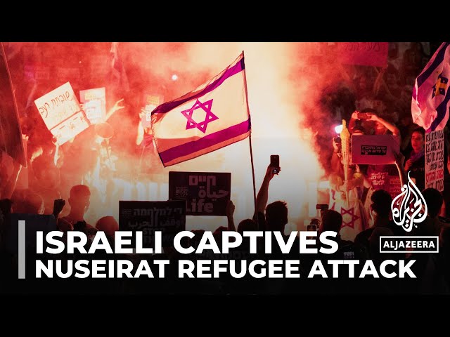 ⁣Israeli forces rescue four captives in the attack at Nuseirat refugee camp