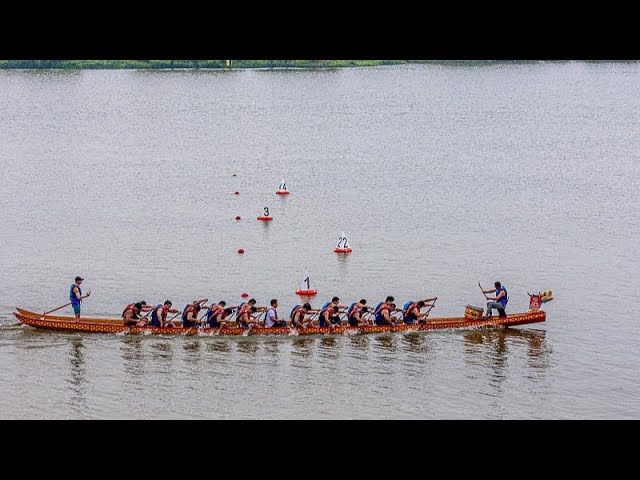 ⁣Live: Jiangsu Yancheng Station of 2024 Chinese Dragon Boat Race begins