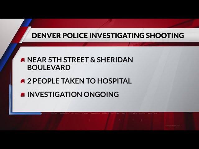 ⁣2 transported for Denver shooting on Saturday
