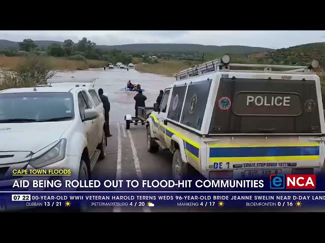 ⁣Cape Town floods | Aid being rolled out to communities