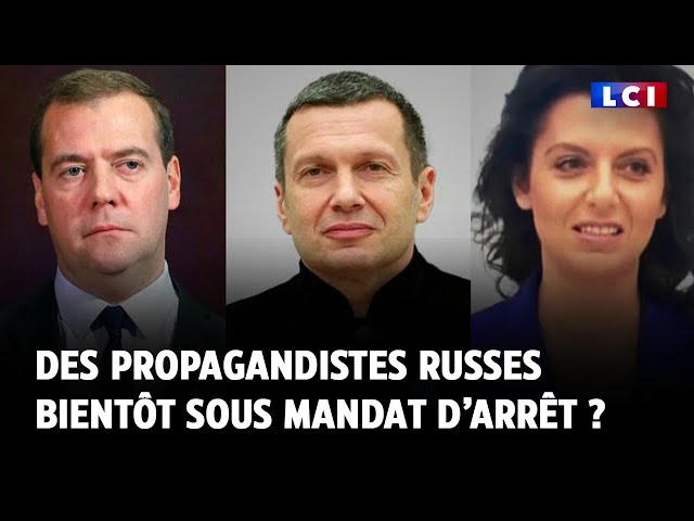⁣Medvedev, Soloviev… Des propagandistes russes bientôt sous mandat d’arrêt ?