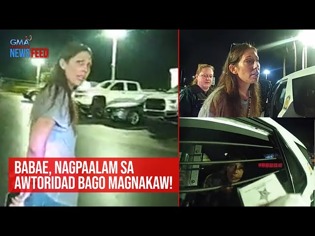 ⁣Babae, nagpaalam sa awtoridad bago magnakaw! | GMA Integrated Newsfeed