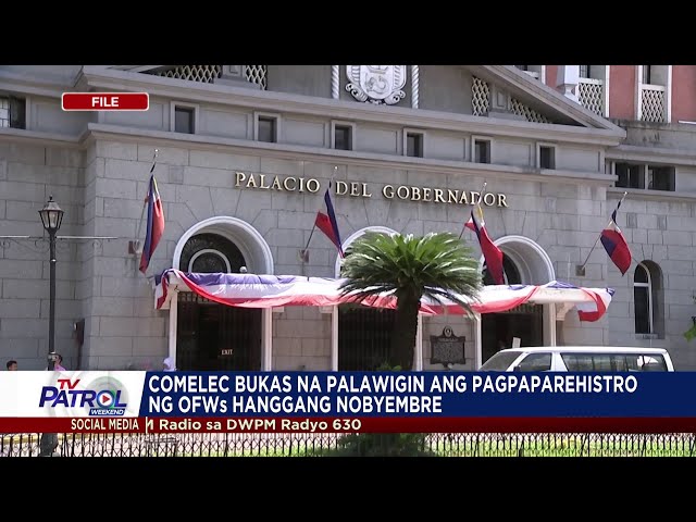 ⁣Information drive para sa internet voting ng OFWs, umarangkada | TV Patrol