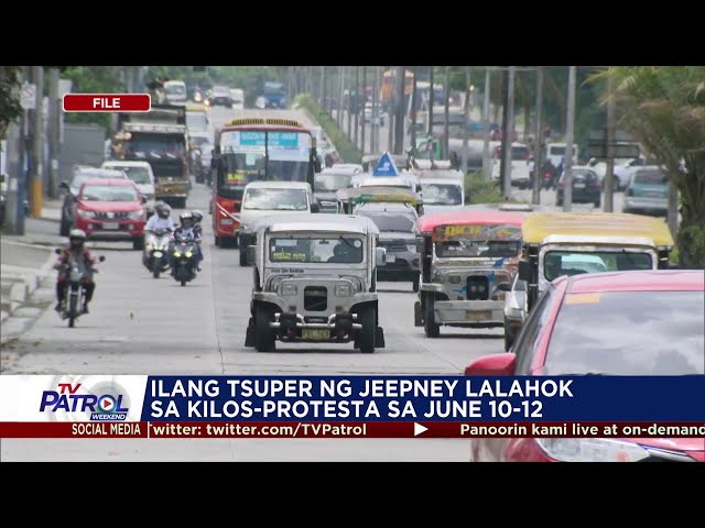 ⁣Ilang jeepney driver lalahok sa protesta sa Hunyo 10-12 | TV Patrol