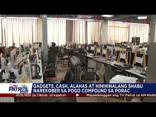⁣Hinihinalang shabu, alahas, cash nakuha sa POGO compound sa Pampanga | TV Patrol