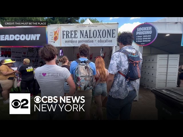 ⁣Nonprofit distributes naloxone at Gov Ball in Queens