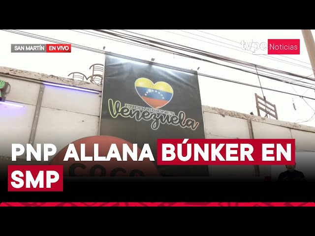 ⁣Búnker en SMP: PNP interviene bar y detiene a cerca de 50 extranjeros irregulares con armas y drogas