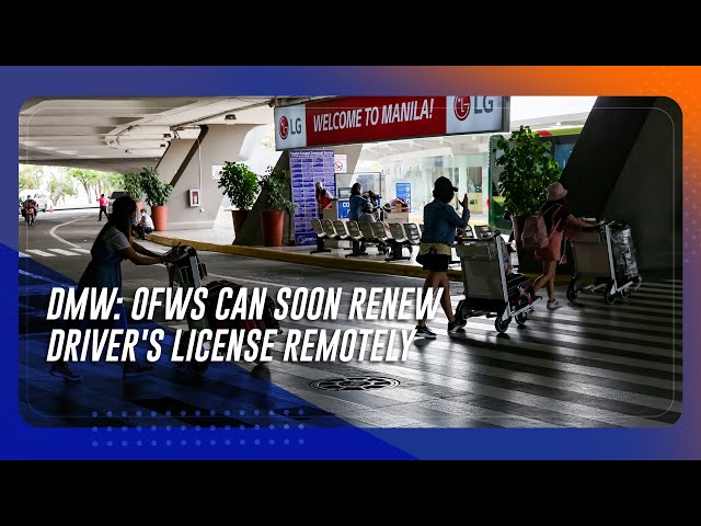 ⁣DMW: OFWs can soon renew their driver's license remotely