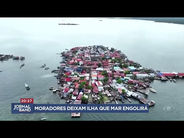 ⁣Aconteceu na Semana | Moradores deixam ilha com alta do nível do mar