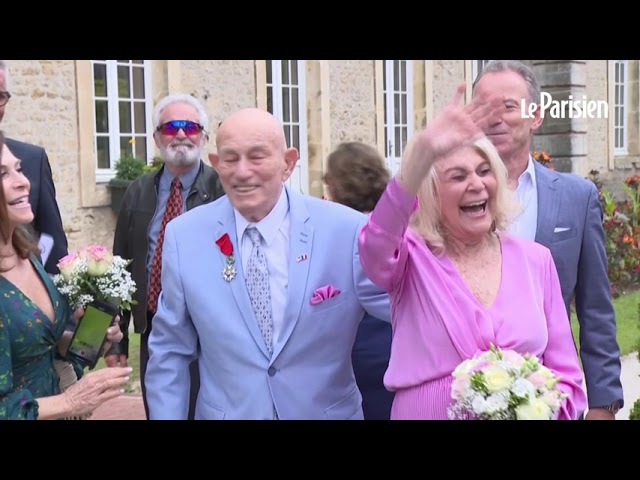 ⁣Un vétéran du D-Day de 100 ans se marie en Normandie