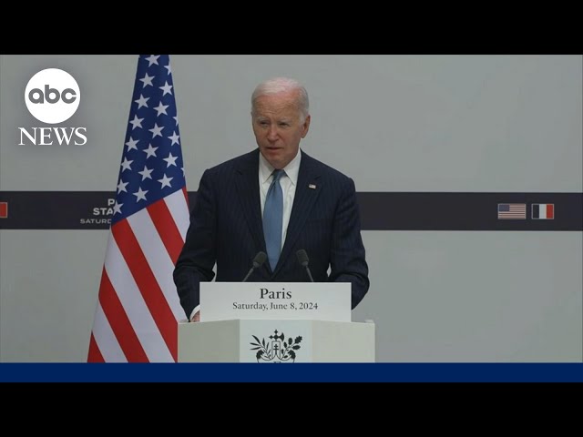 ⁣Biden responds to hostages' return