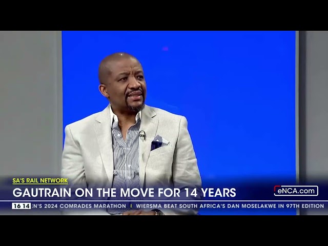 ⁣Gautrain on the move for 14 years
