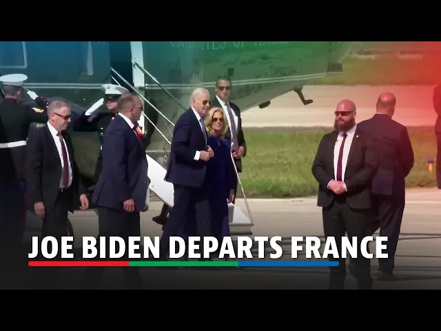 ⁣U.S. President Joe Biden departs France | ABS-CBN News