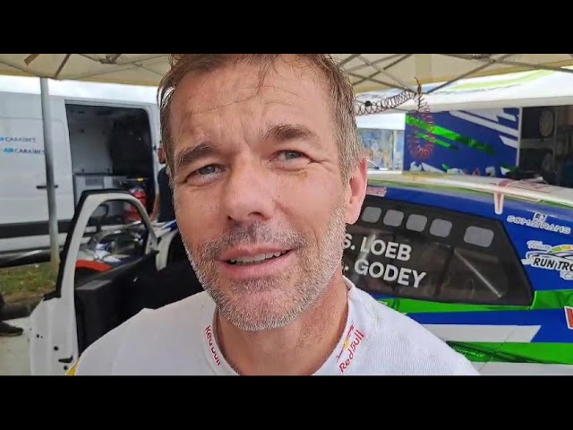 ⁣Sébastien Loeb avant le départ des trois dernières spéciales au 39e Rallye des Grands-Fonds