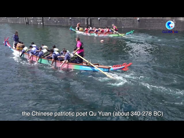 ⁣GLOBALink | UK celebrates Dragon Boat Festival with races, performances