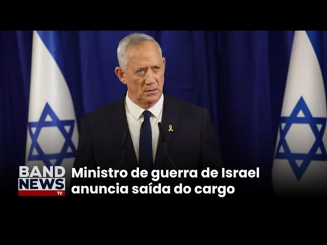 ⁣Ministro de guerra de Israel deixa cargo e faz críticas a Benjamin Netanyahu | BandNews