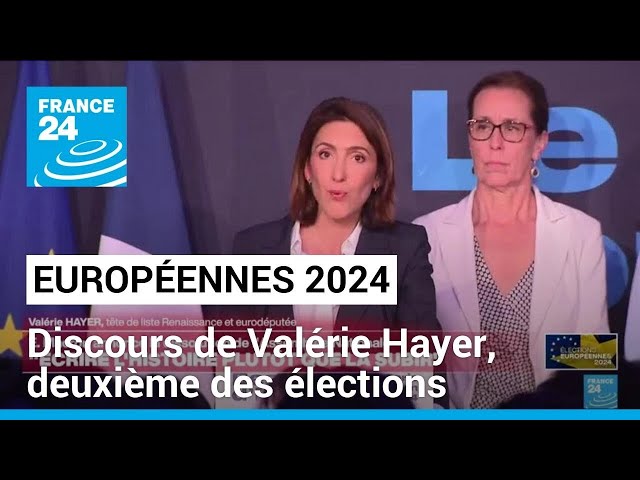 ⁣Européennes 2024 : discours de Valérie Hayer (Renaissance), deuxième des élections • FRANCE 24