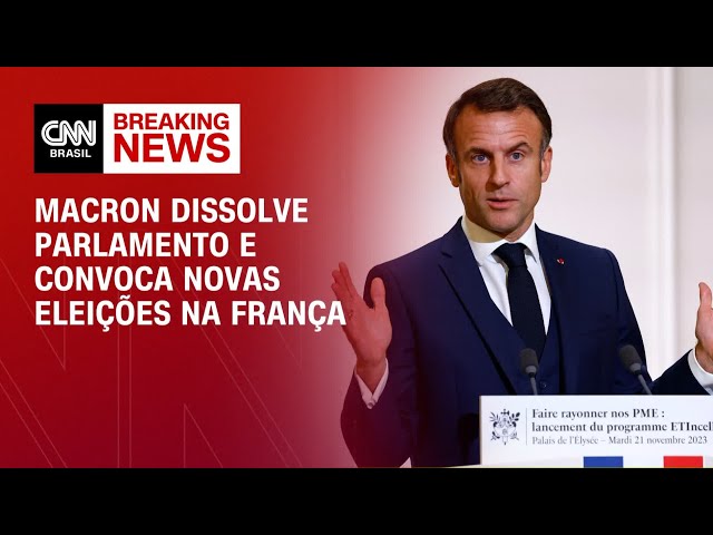 ⁣Macron dissolve parlamento e convoca novas eleições na França | AGORA CNN