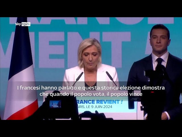 ⁣Marine Le Pen esulta: “Siamo pronti"