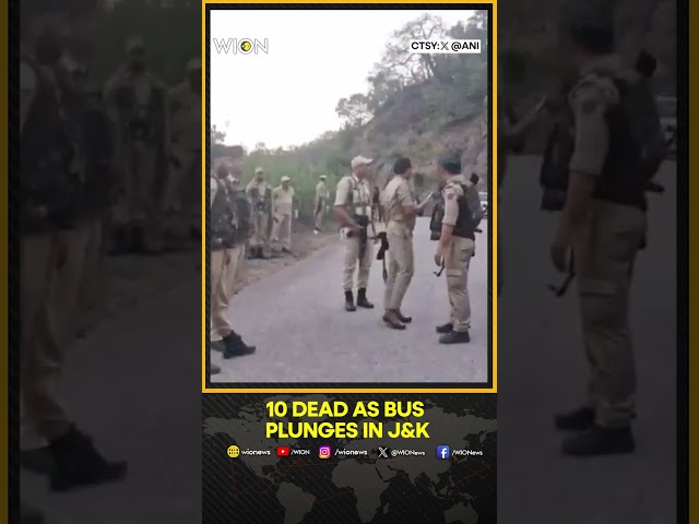 ⁣10 people dead as a bus rolls down a gorge in J&K Reasi in a suspected terror attack | WION Shor