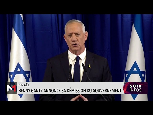⁣Israël: Benny Gantz annonce sa démission du gouvernement