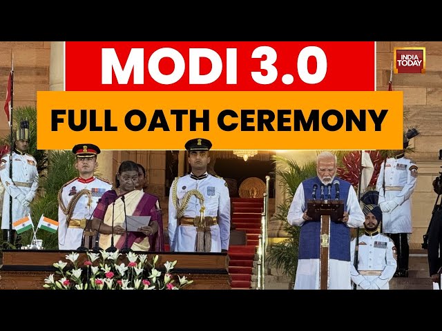 ⁣Star Studded Modi Oath Ceremony | Modi Takes Oath As Prime Minister | PM Modi 3.O Swearing In