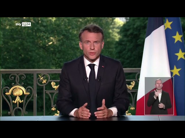 ⁣Voto in Europa, Macron convoca nuove elezioni presidenziali
