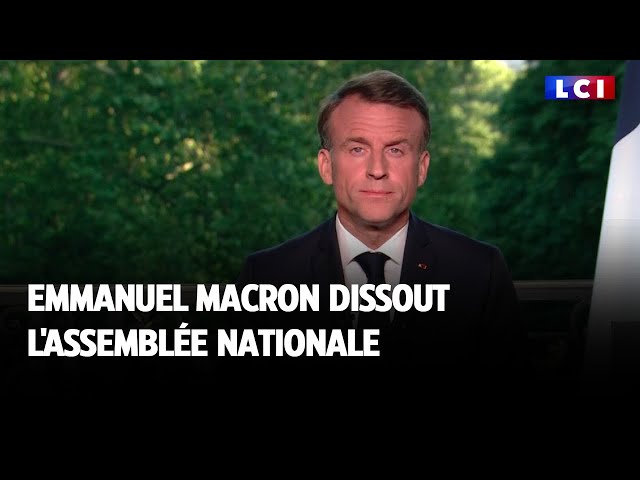 ⁣ Emmanuel Macron dissout l'Assemblée nationale