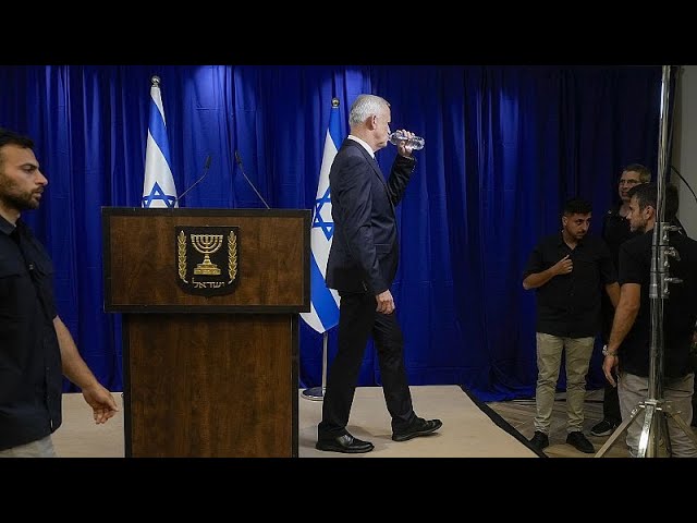 ⁣Benny Gantz, rival politique de Netanyahu, démissionne du cabinet de guerre