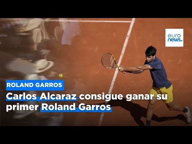 ⁣Carlos Alcaraz consigue ganar su primer Roland Garros