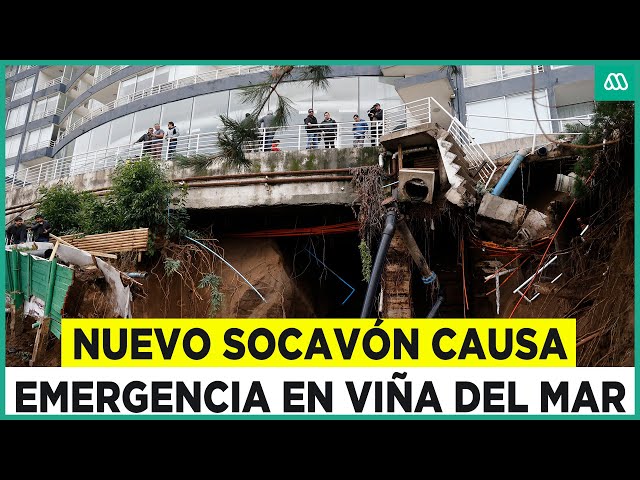 ⁣Emergencia en Viña del Mar: Socavón de 30 metros en cimientos de un edificio residencial