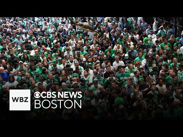 Sea of green across Boston as Celtics fans get pumped for Game 2