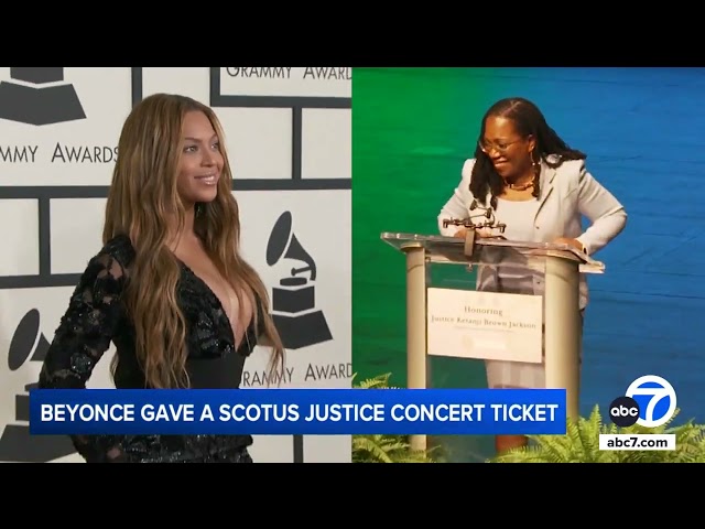 ⁣Beyoncé gave concert tickets to Supreme Court Justice Ketanji Brown Jackson