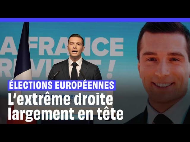 ⁣Elections européennes 2024 : L'extrême droite largement en tête en France, loin devant Renaissa
