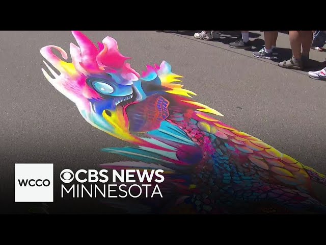 ⁣Chalk art festival in northwest Twin Cities brings artists from all around: “The crowds have been cr