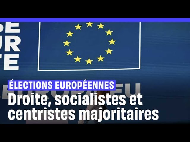 ⁣Elections européennes 2024  : droite, socialistes et centristes restent majoritaires au Parlement