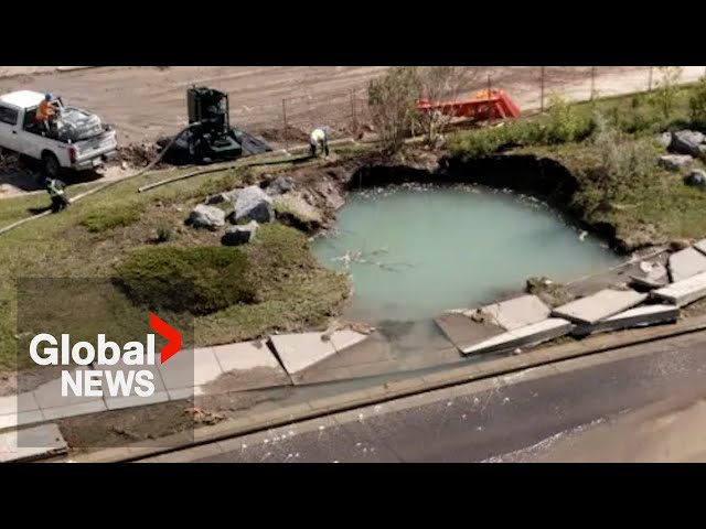 ⁣Calgary water main break: City details steps its taking to preserve water as repairs continue | FULL