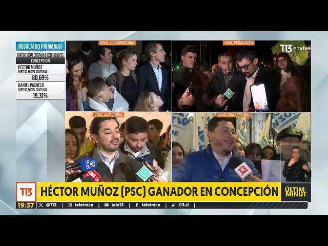 ⁣Héctor Muñoz (PSC) vence en la primarias de Concepción