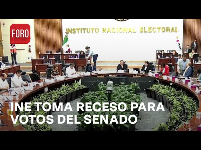 ⁣INE entra en receso para votos del Senado - Las Noticias