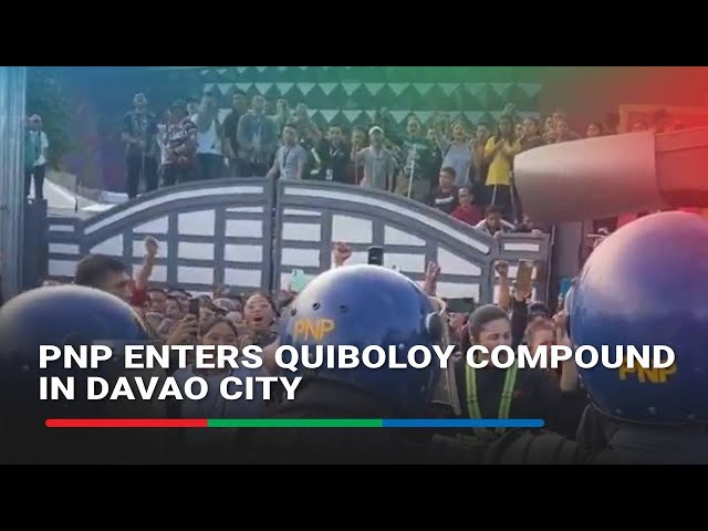 ⁣PNP enters Quiboloy compound in Davao City