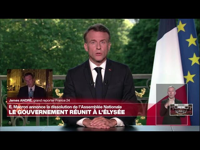 ⁣Une dissolution surprise, fin de la réunion du gouvernement à l'Élysée • FRANCE 24