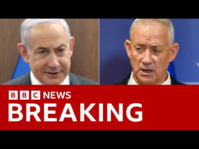 ⁣Israeli minister Benny Gantz resigns from Netanyahu's war cabinet and calls for elections | BBC