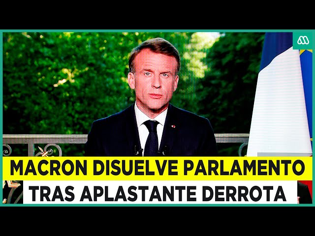 ⁣Macron disuelve el parlamento francés tras arrolladora victoria de la ultraderecha